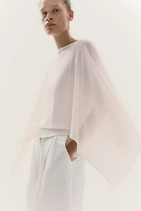 Cape en tricot fin