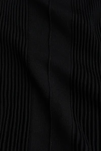 Flared Rib-Knit Dress