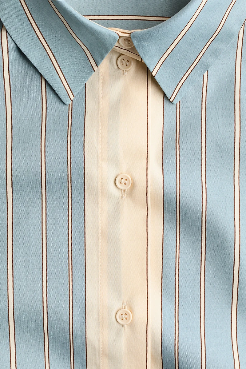 Chemise ample en popeline