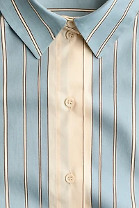 Chemise ample en popeline