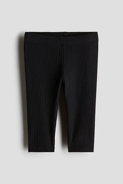 Ribbed Cotton Leggings