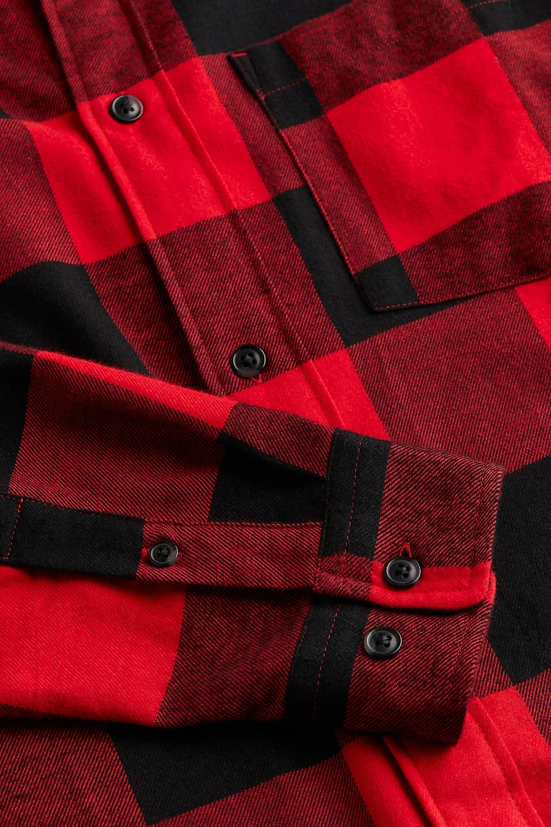 Relaxed Fit Flannel Shirt