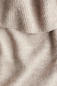 Off-the-Shoulder Fine-Knit Dress