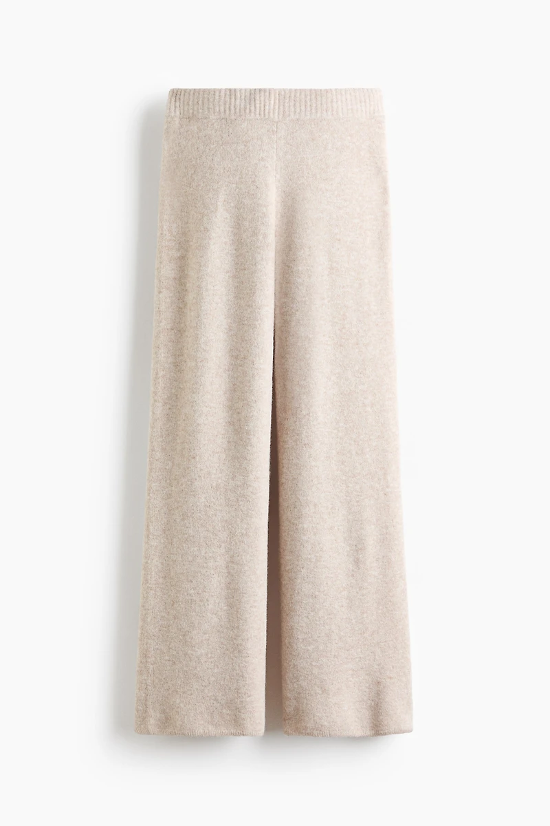 Pantalon large en tricot