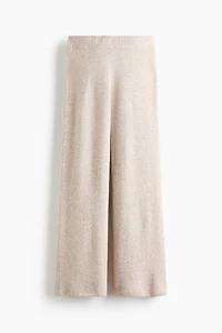 Pantalon large en tricot