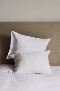 Pinstriped Twin Duvet Cover Set