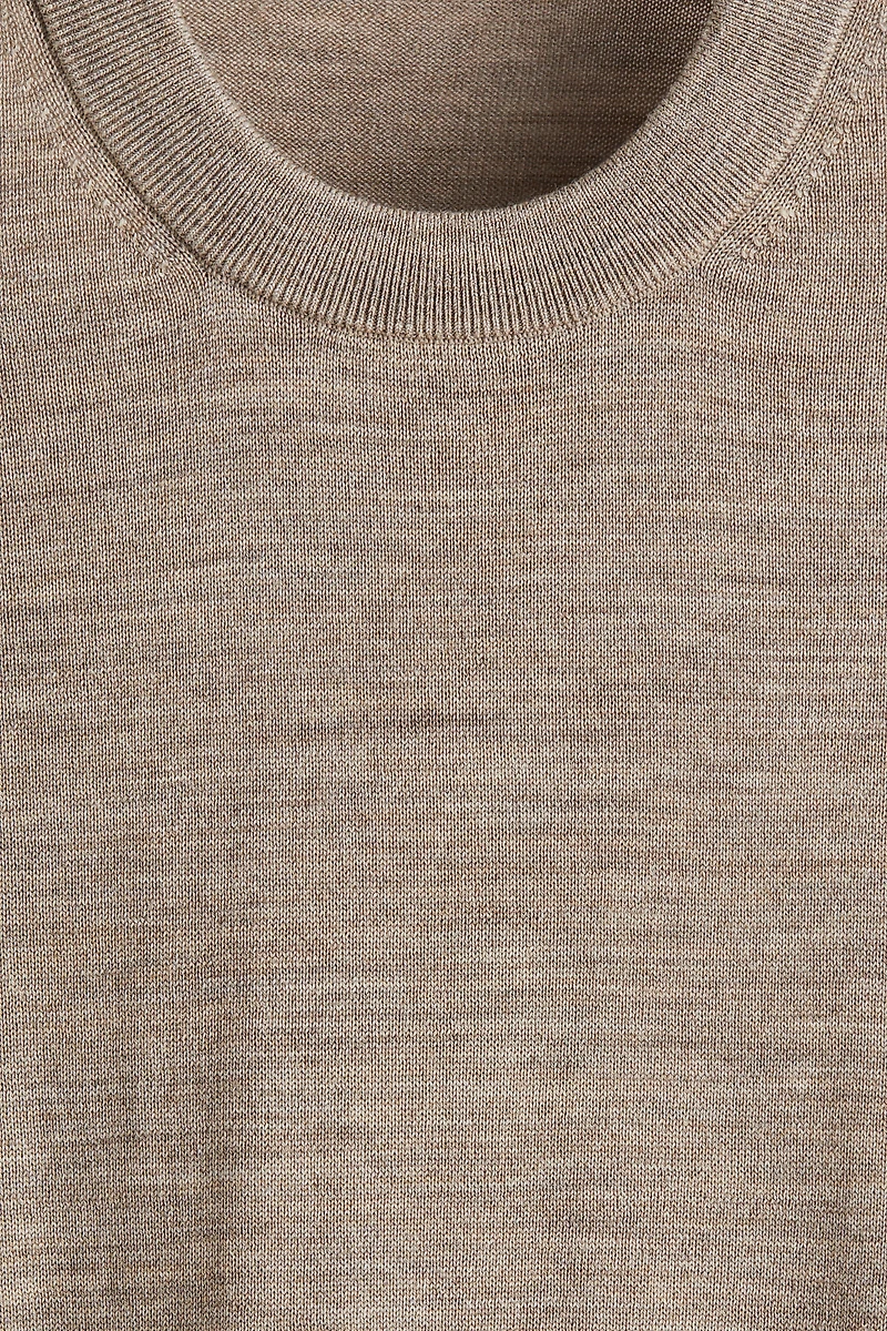 Chandail coupe classique en laine mérinos