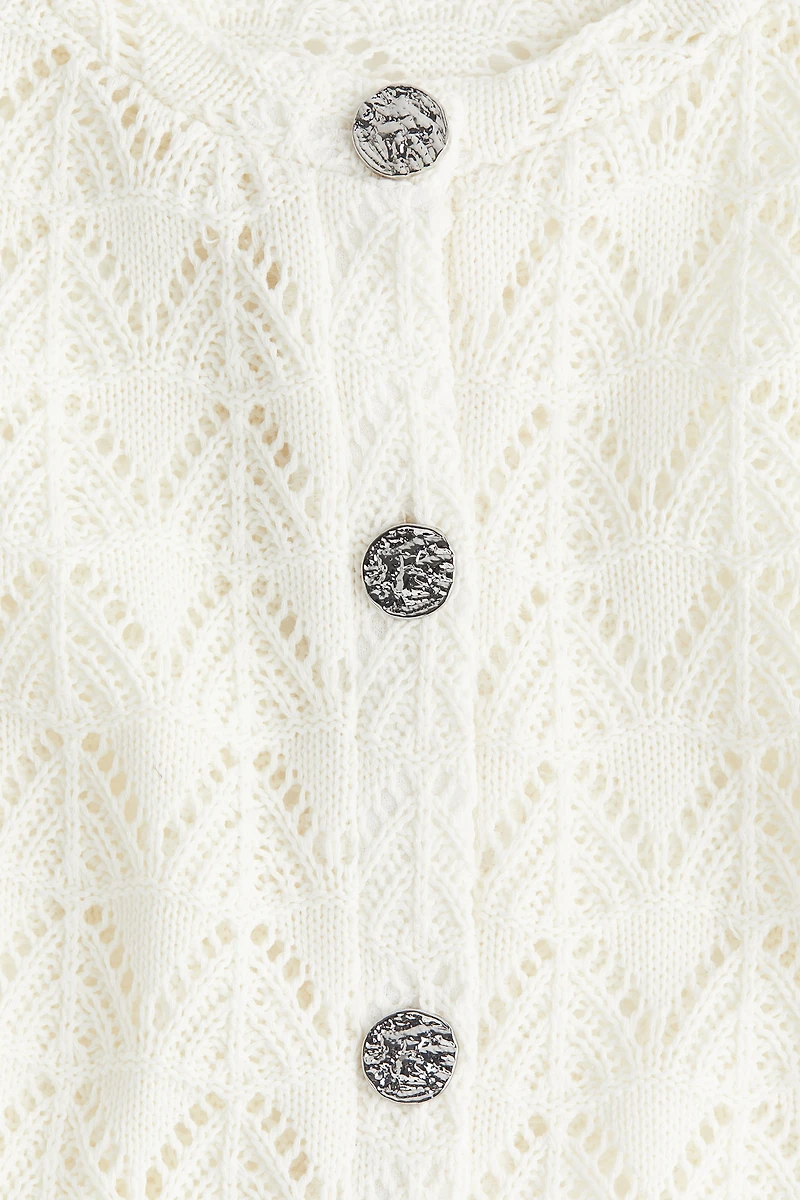 Chandail en tricot pointelle