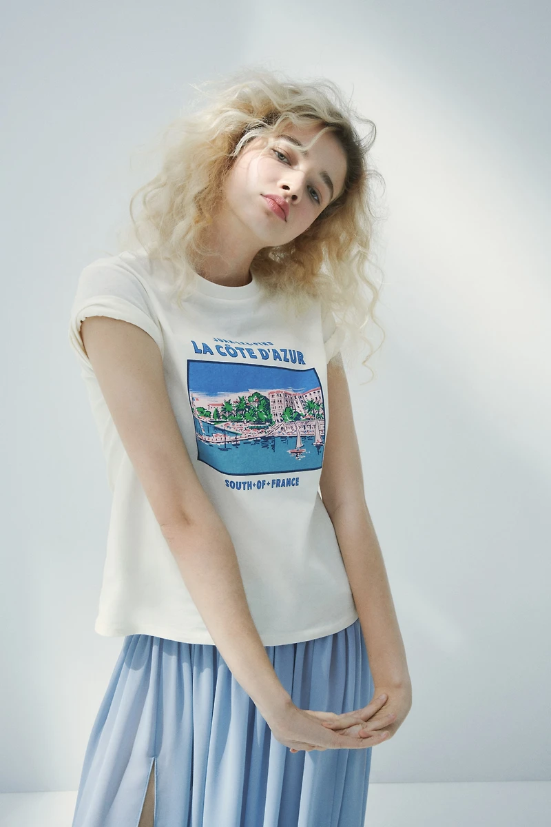 Printed Cotton T-Shirt