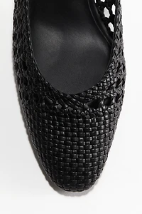 Leather Slingback Pumps