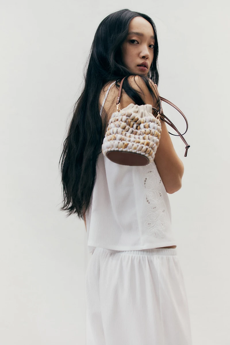 Camisole Top with Eyelet Embroidery