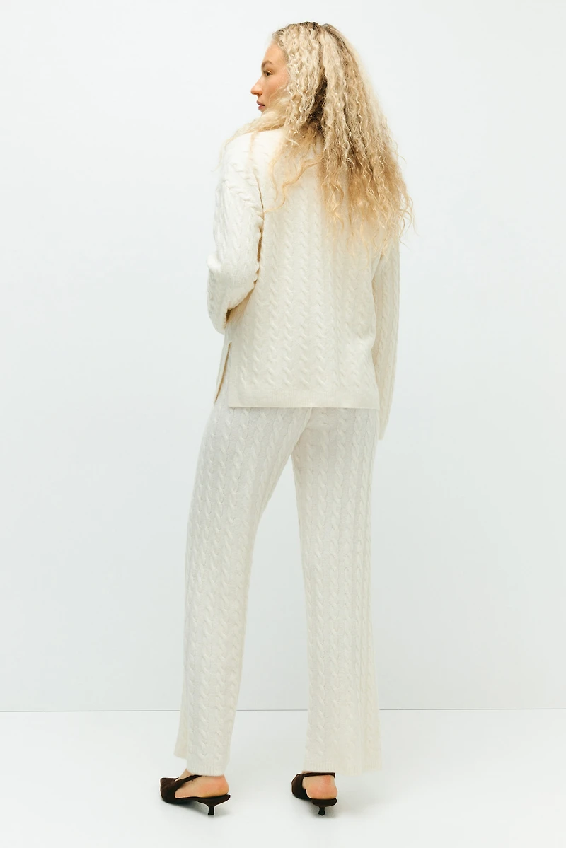 MAMA Cable-Knit Pants