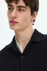 Relaxed-Fit Waffled Resort Shirt