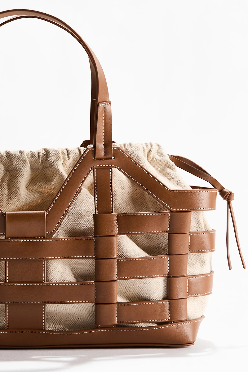 Grand sac fourre-tout avec cordon de serrage