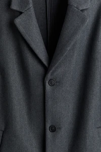 Manteau près du corps en laine mélangée
