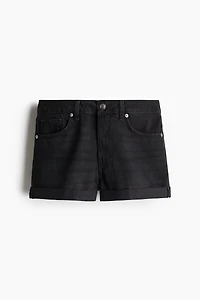 High-Waist Denim Shorts