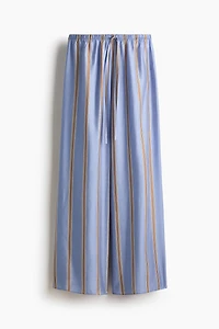 Wide-Leg Drawstring Pants