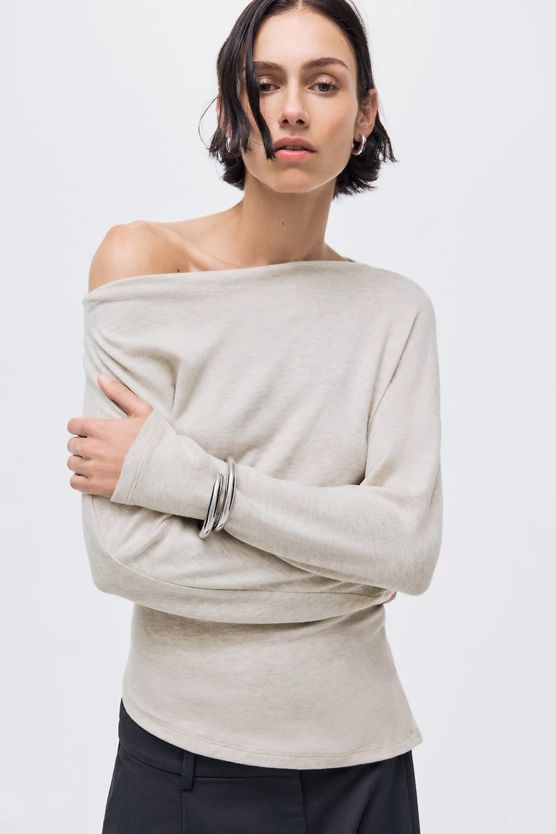 Asymmetric Jersey Top