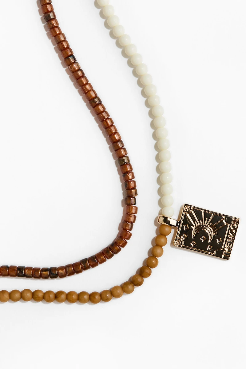 2-Pack Beaded Necklaces