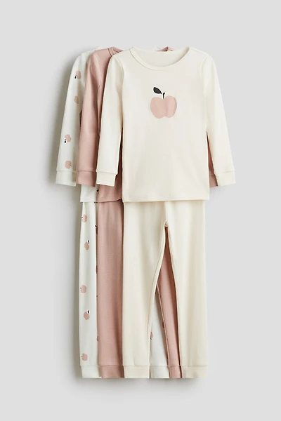 Lot de 3 pyjamas en coton
