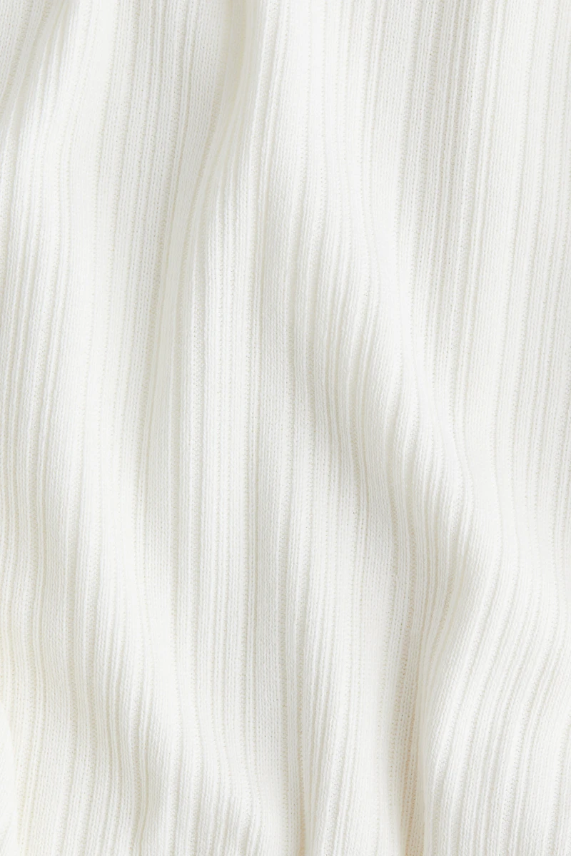 Robe asymétrique côtelée