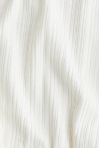 Robe asymétrique côtelée