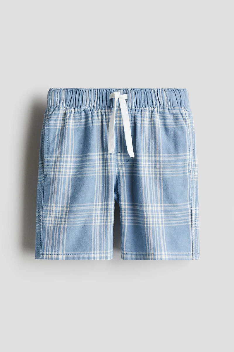 Cotton seersucker shorts