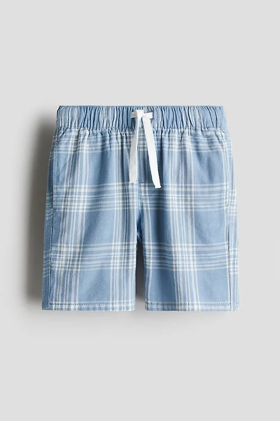 Cotton seersucker shorts