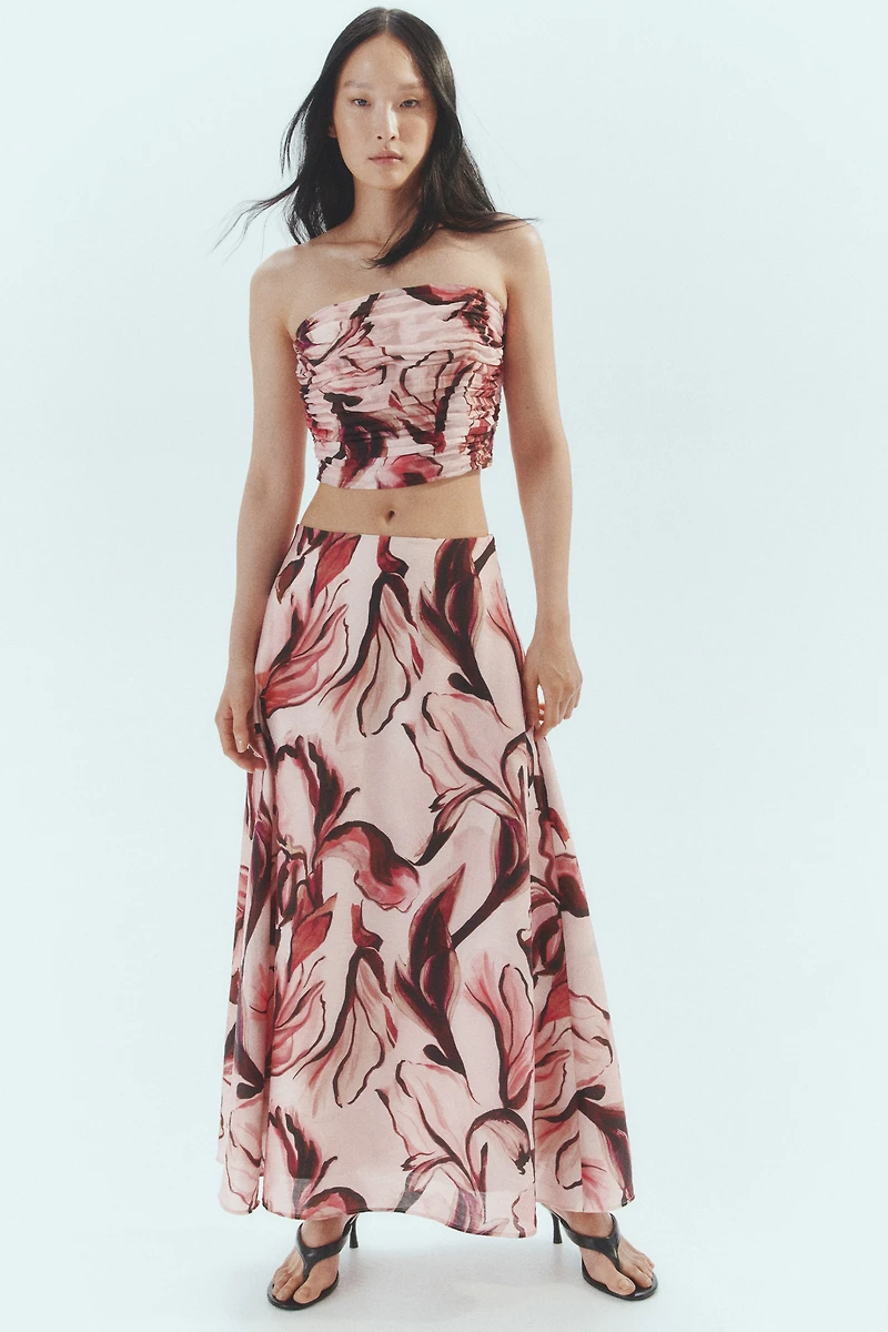 Flared Maxi Skirt