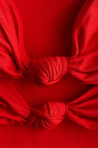 Padded-Cup Bandeau Swimsuit