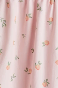 Puff-Sleeved Cotton Dress