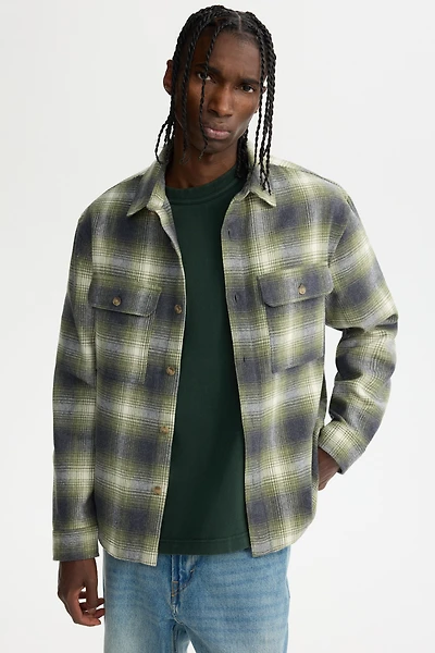 Regular-Fit Flannel Overshirt