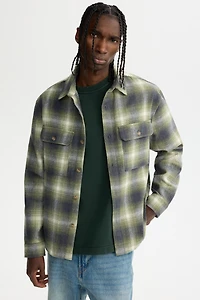 Regular-Fit Flannel Overshirt