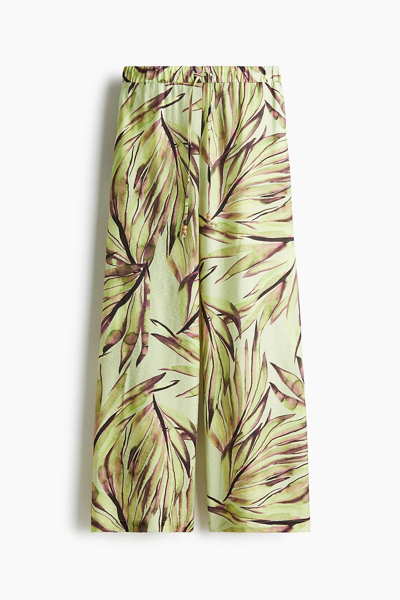 Pantalon large avec cordon de serrage