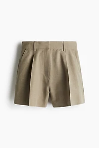 Linen-Blend Shorts