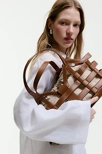 Grand sac fourre-tout avec cordon de serrage