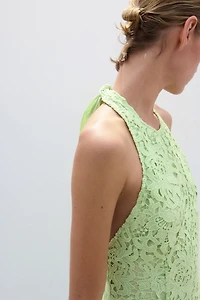 Lace Halterneck Dress
