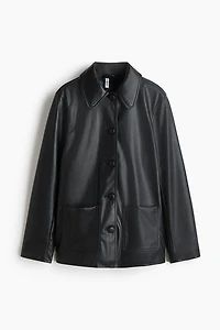 Manteau 3/4 en tissu enduit