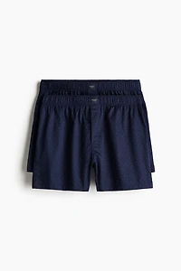 Lot de 2 caleçons en satinette coton