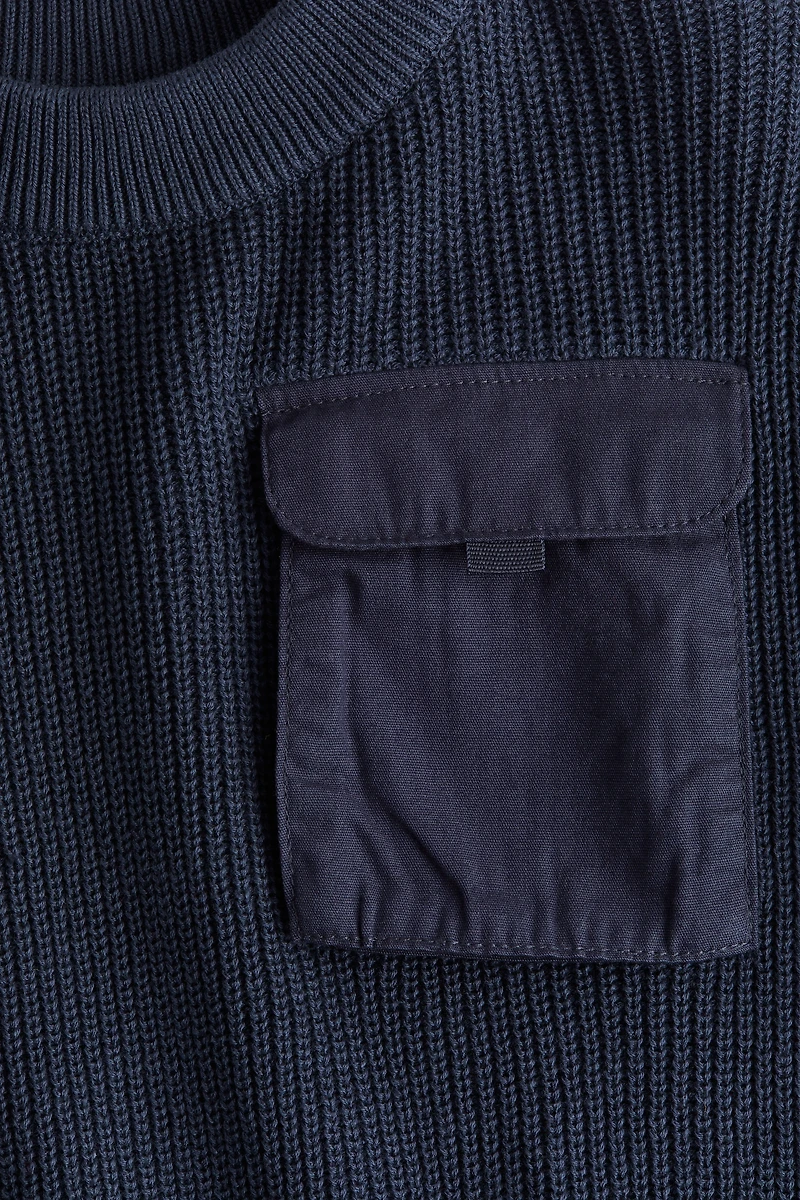 Flap-Pocket Sweater