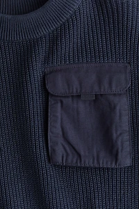 Flap-Pocket Sweater
