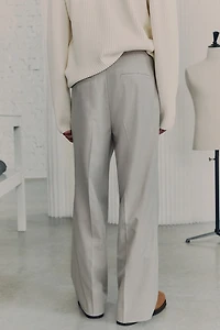 Wool-Blend Suit Pants