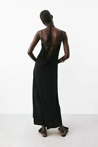 Draped Halterneck Dress