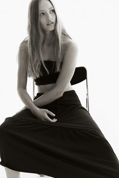 Tiered Maxi Skirt