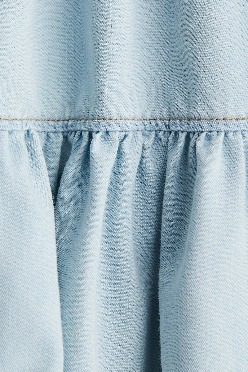 Flounced Mini Skirt
