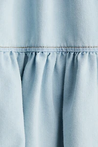 Flounced Mini Skirt
