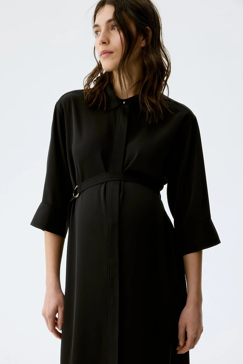 Robe chemise MAMA avec ceinture