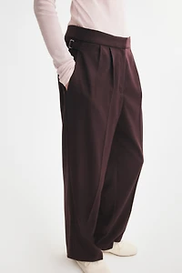 Pantalon à pinces avec pattes
