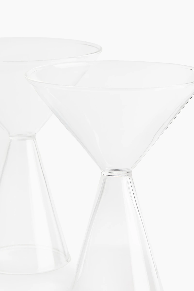 2-Pack Mouth-Blown Cocktail Glasses
