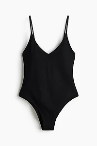 Padded-Cup High-Leg Swimsuit